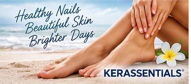 Supplied Kerassentials nail-care lifestyle banner